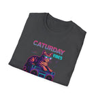 Neon cat boombox vibes T-Shirt
