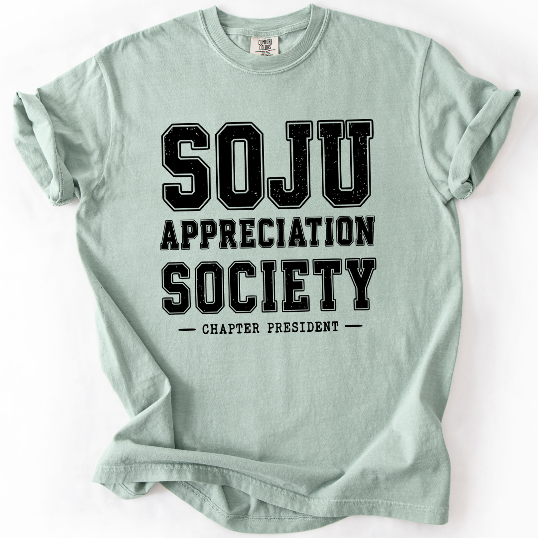 Soju Appreciation Society Chapter President T-shirt