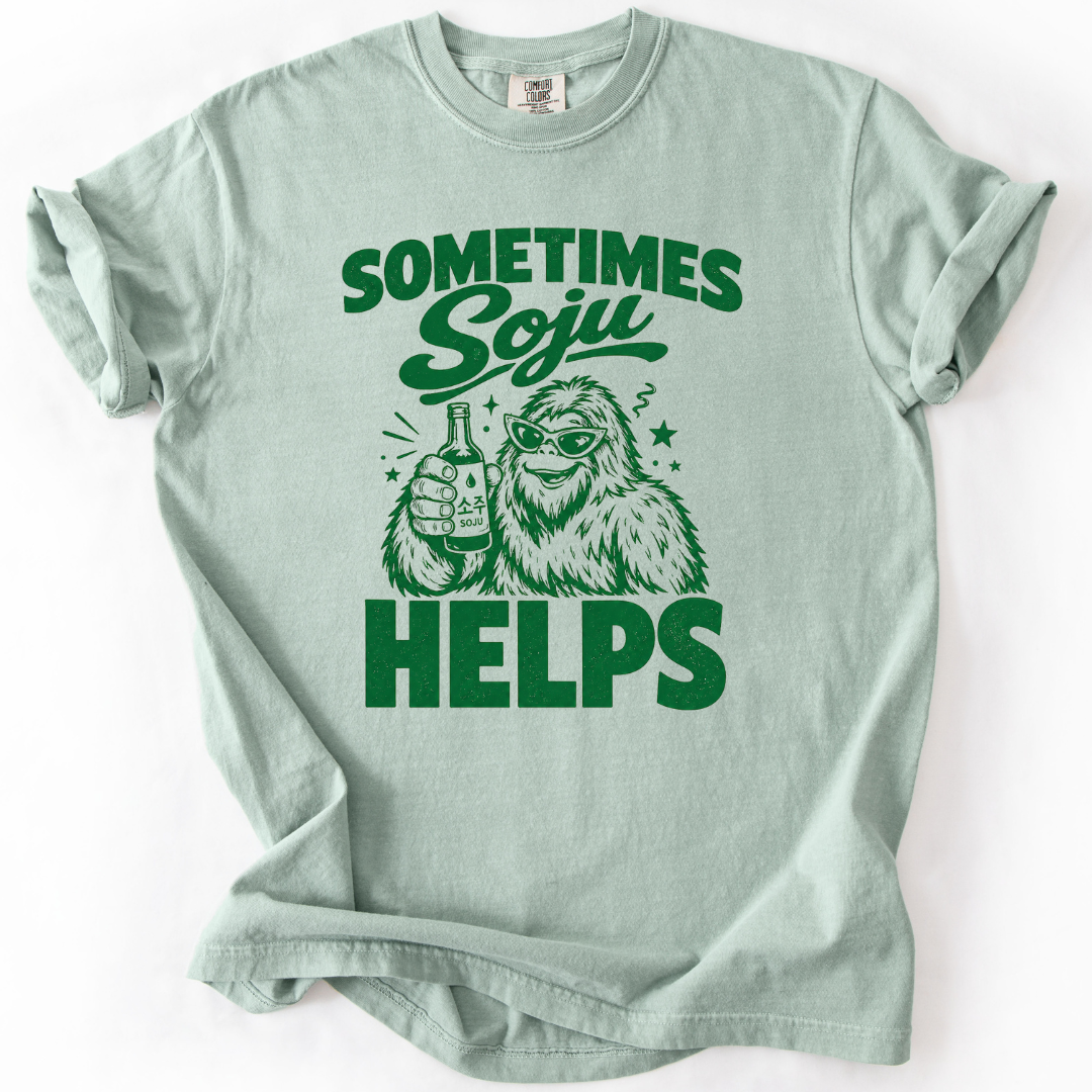 Sometimes Soju Helps (Bigfoot) T-shirt