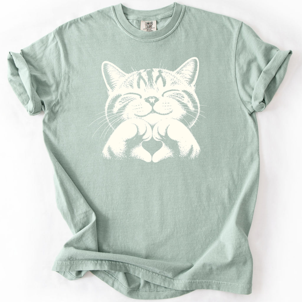 Heart Pose Cat T-Shirt