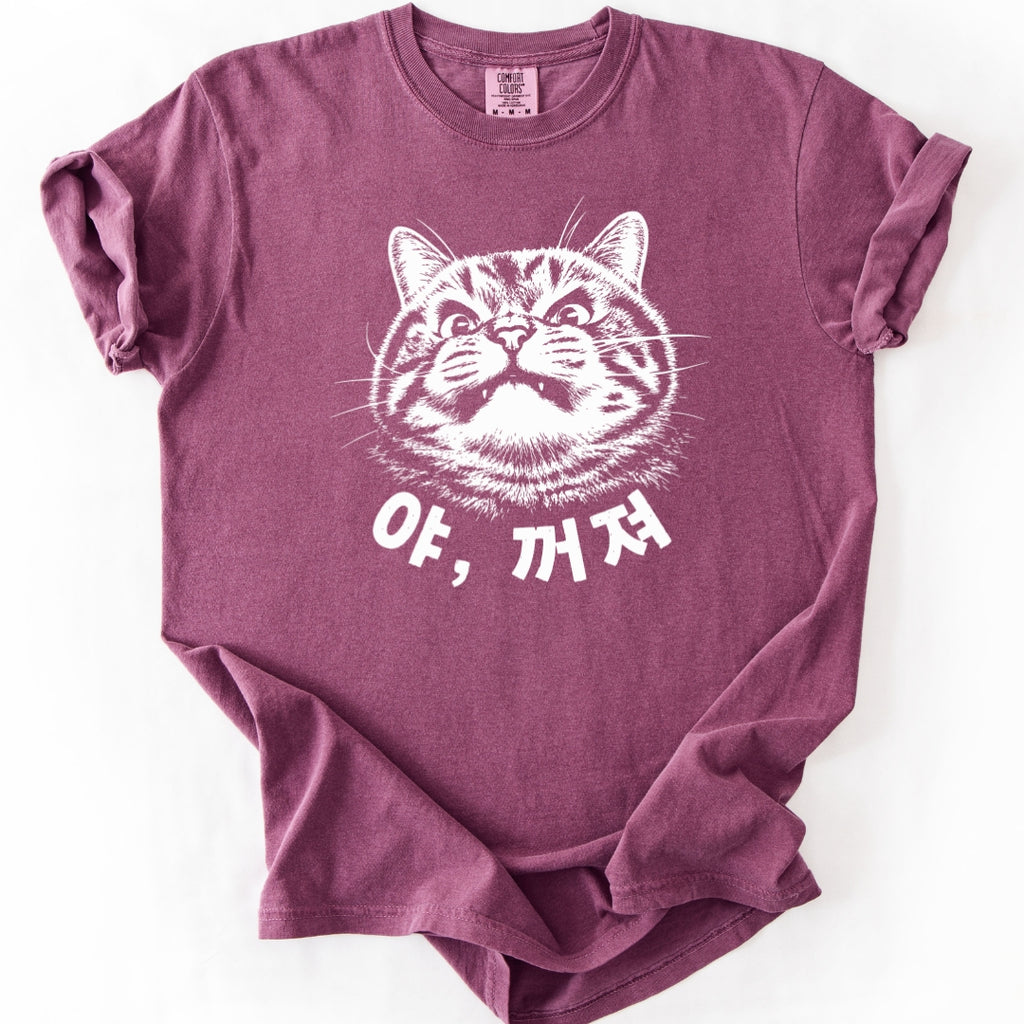 야, 꺼져 | Korean Cat With Boundary T-Shirt