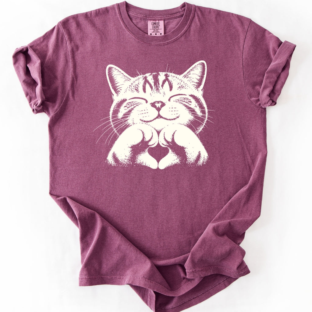 Heart Pose Cat T-Shirt