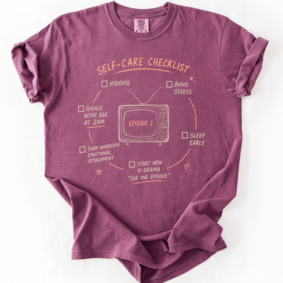 K-Drama Self-Care Checklist T-Shirt