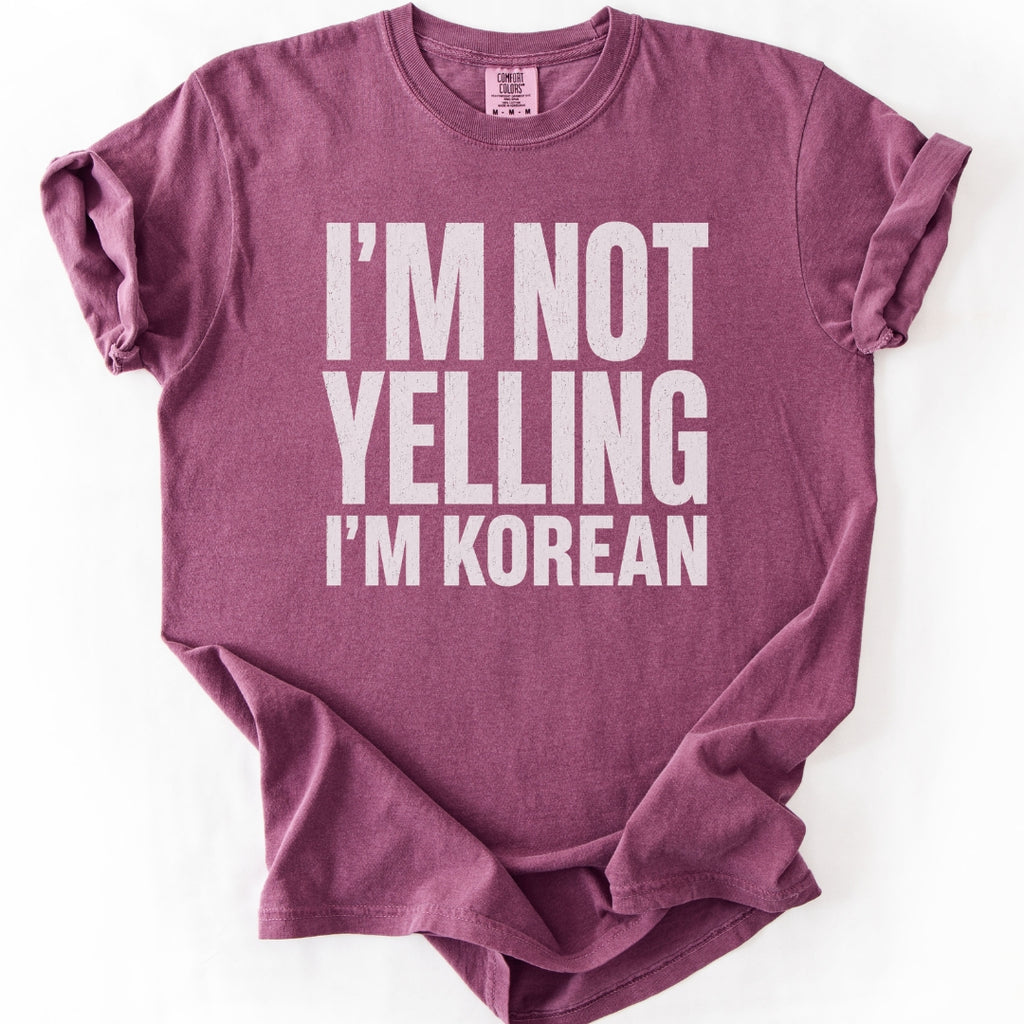 I'm Not Yelling I'm Korean | Funny K-Culture T-Shirt