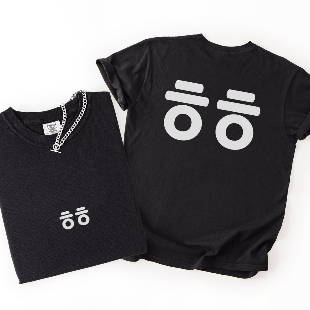 ㅎㅎ Korean Laugh Back Print T-shirt