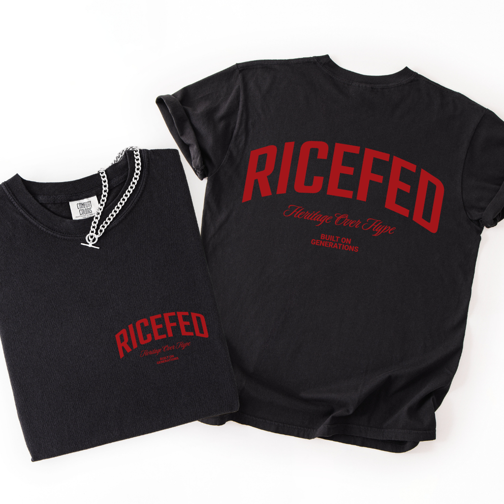 RICEFED Heritage Over Hype Back Print T-shirt
