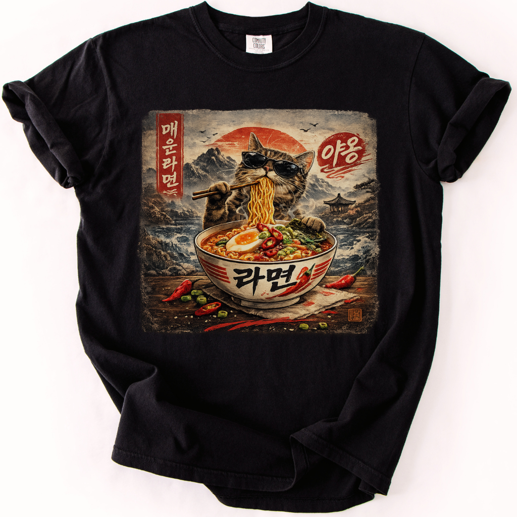 Spicy Ramyun Cat T-shirt