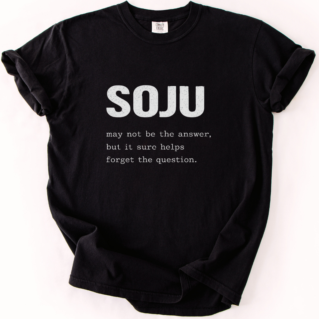 Soju May Not Be the Answer - Funny Soju T-Shirt