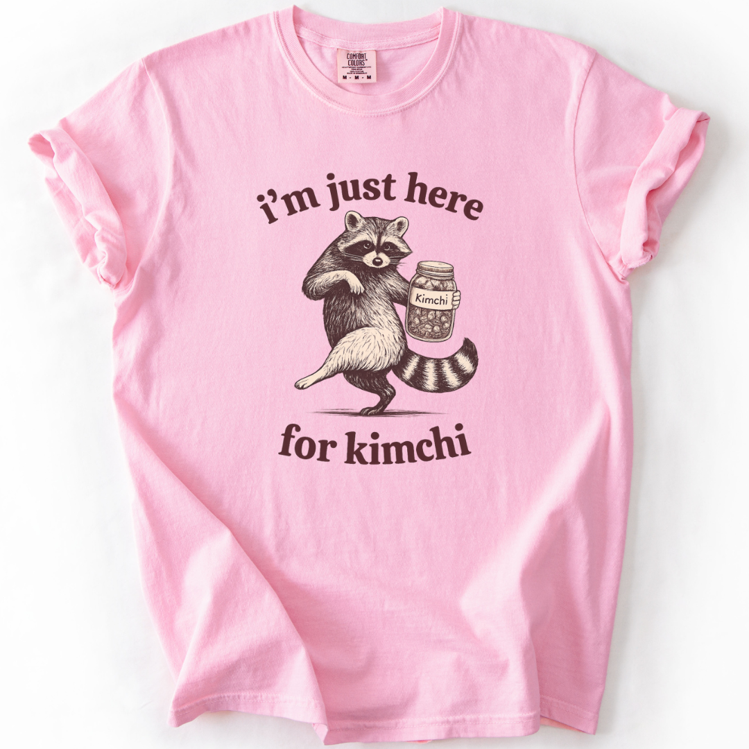 I'm Just Here For Kimchi (Raccoon) T-shirt