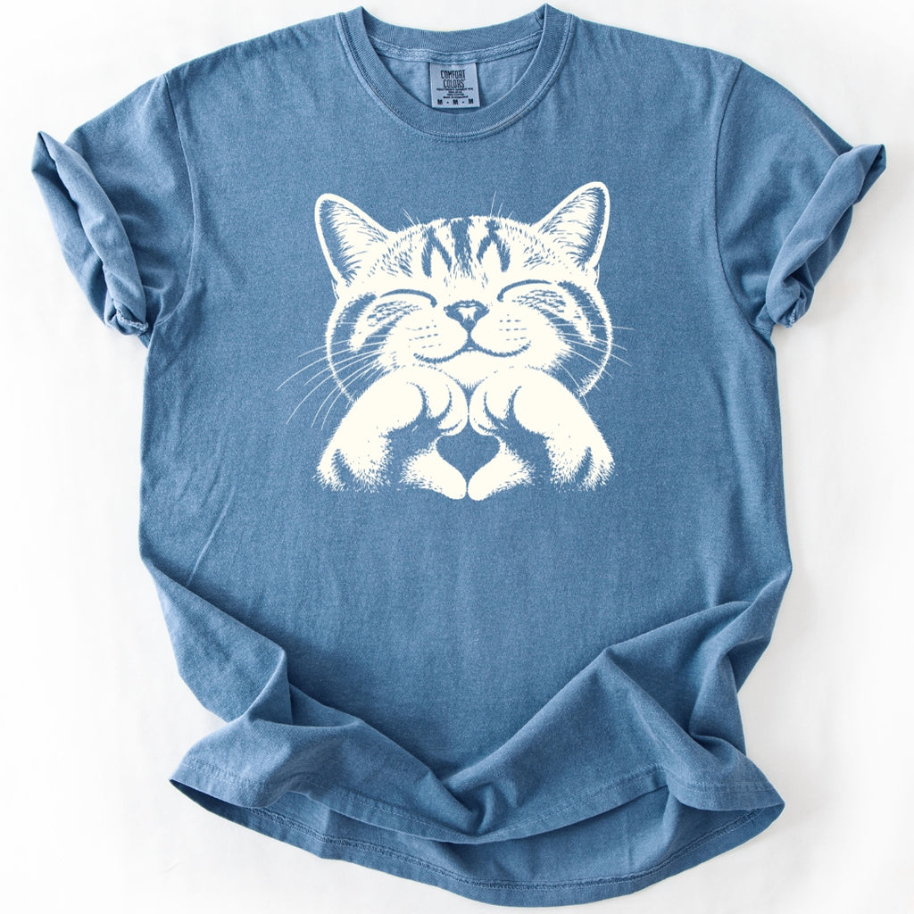 Heart Pose Cat T-Shirt