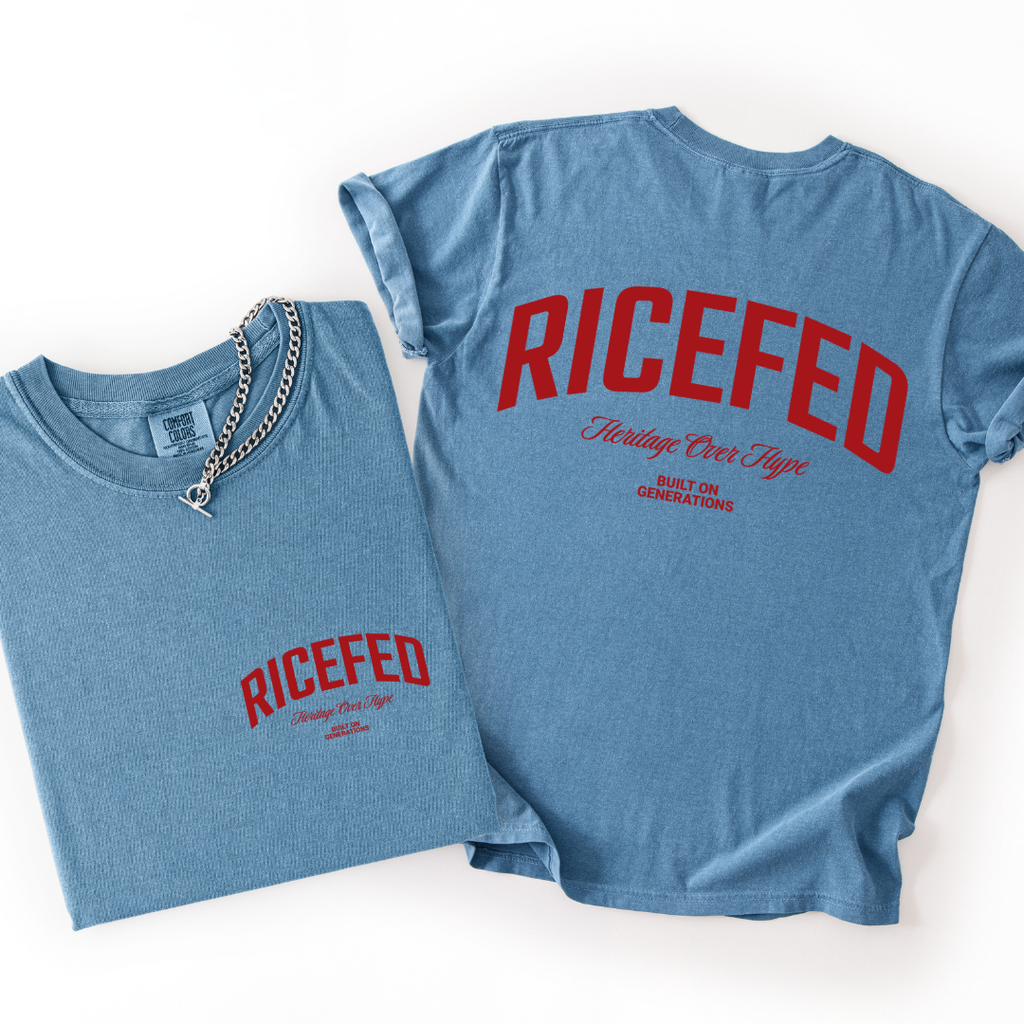 RICEFED Heritage Over Hype Back Print T-shirt