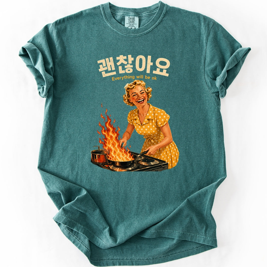 괜찮아요 (Everything Will Be OK) Funny Korean T-Shirt