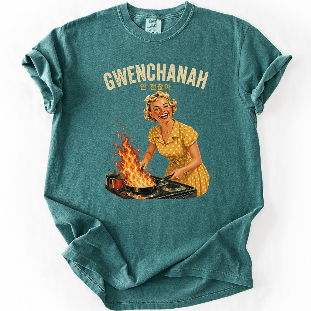 GWENCHANAH Retro Funny Korean T-Shirt