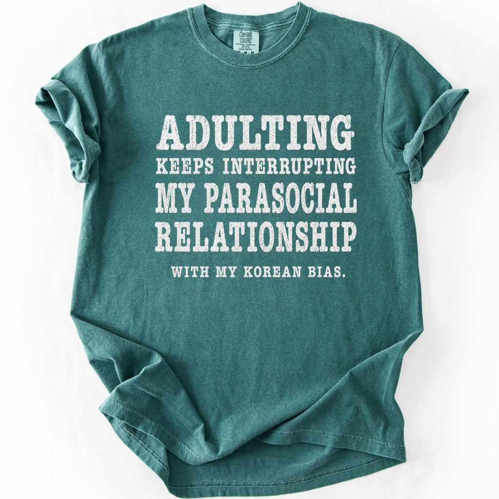 Adulting Keeps Interrupting | Funny K-Pop T-Shirt