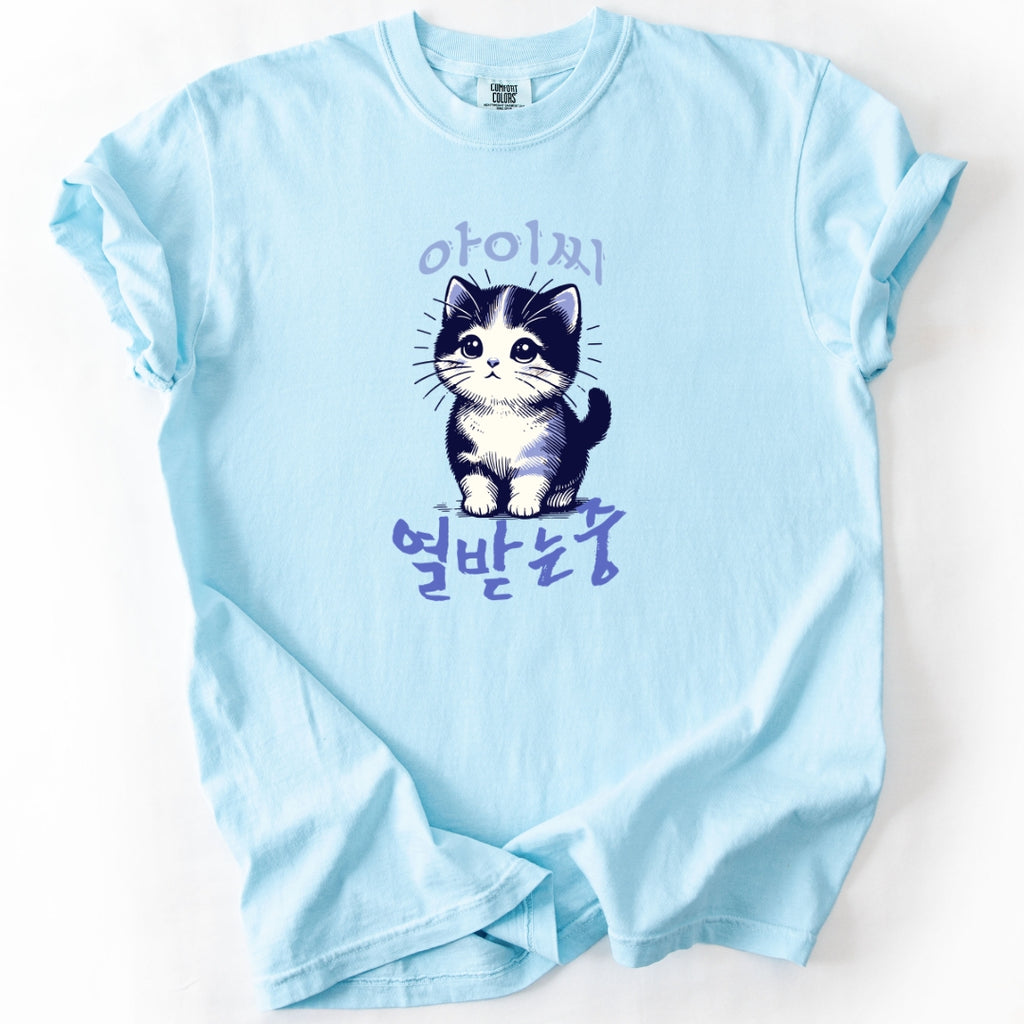 아이씨 (Aishh) Rage Consumes Me Funny Korean Cat T-Shirt