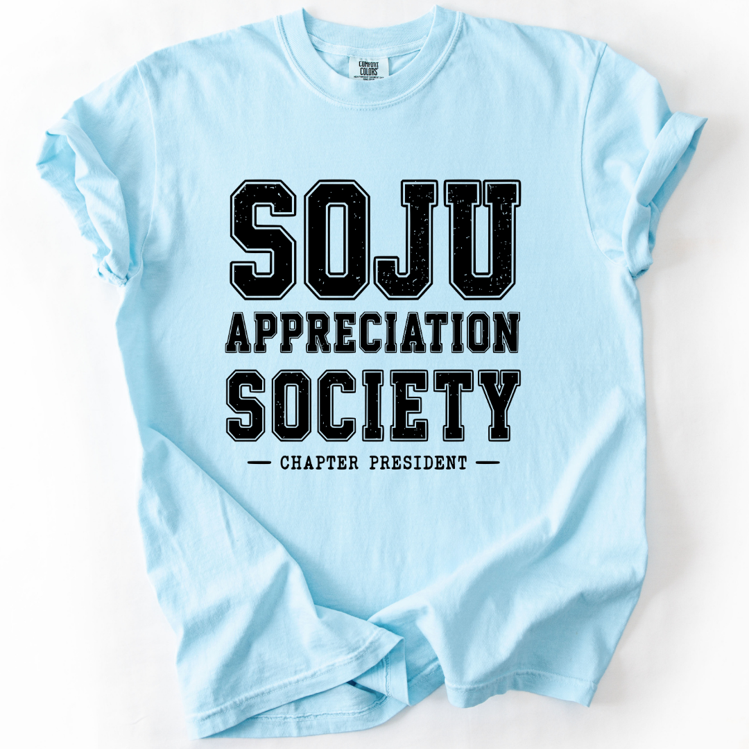 Soju Appreciation Society Chapter President T-shirt