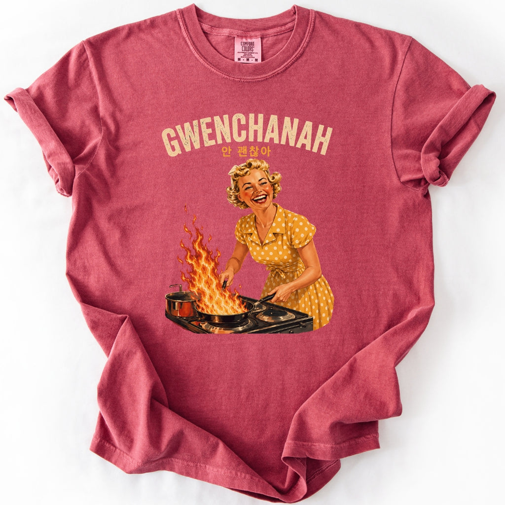 GWENCHANAH Retro Funny Korean T-Shirt