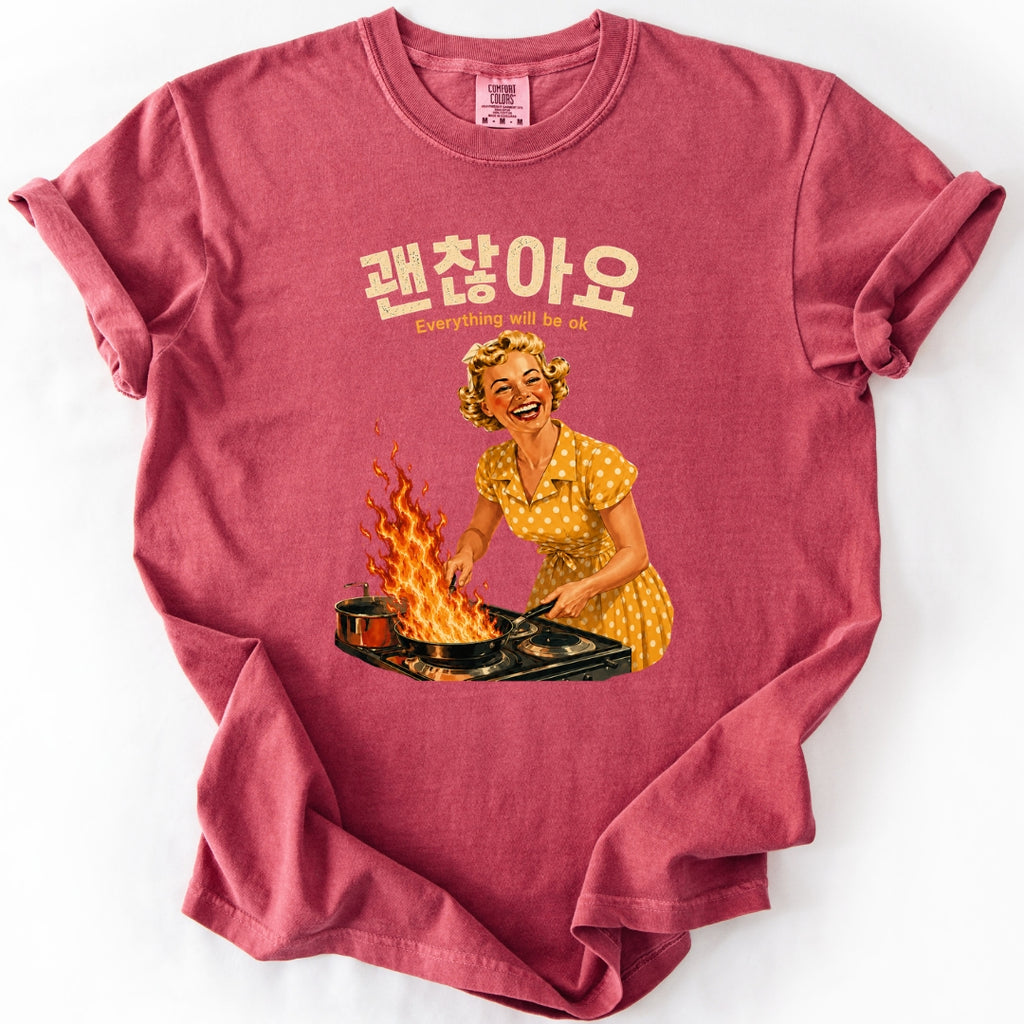괜찮아요 (Everything Will Be OK) Funny Korean T-Shirt