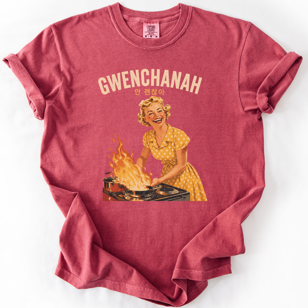 GWENCHANAH Retro Funny Korean T-Shirt