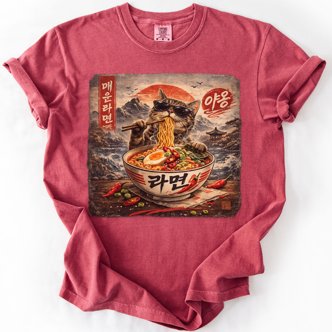 Spicy Ramyun Cat T-shirt