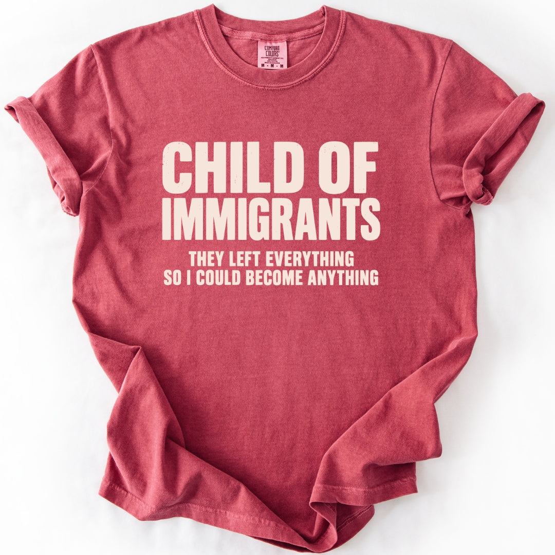 Child of Immigrants Heritage Graphic T-Shirt