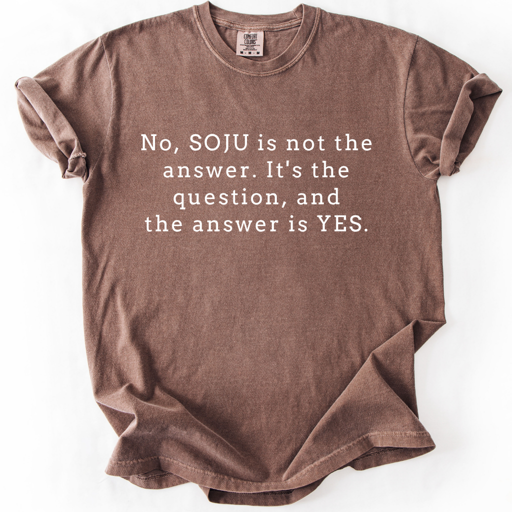 Soju Is the Question - Funny Soju T-Shirt