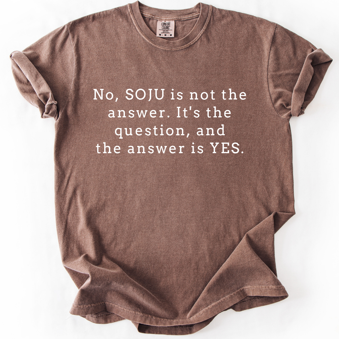 Soju Is the Question - Funny Soju T-Shirt
