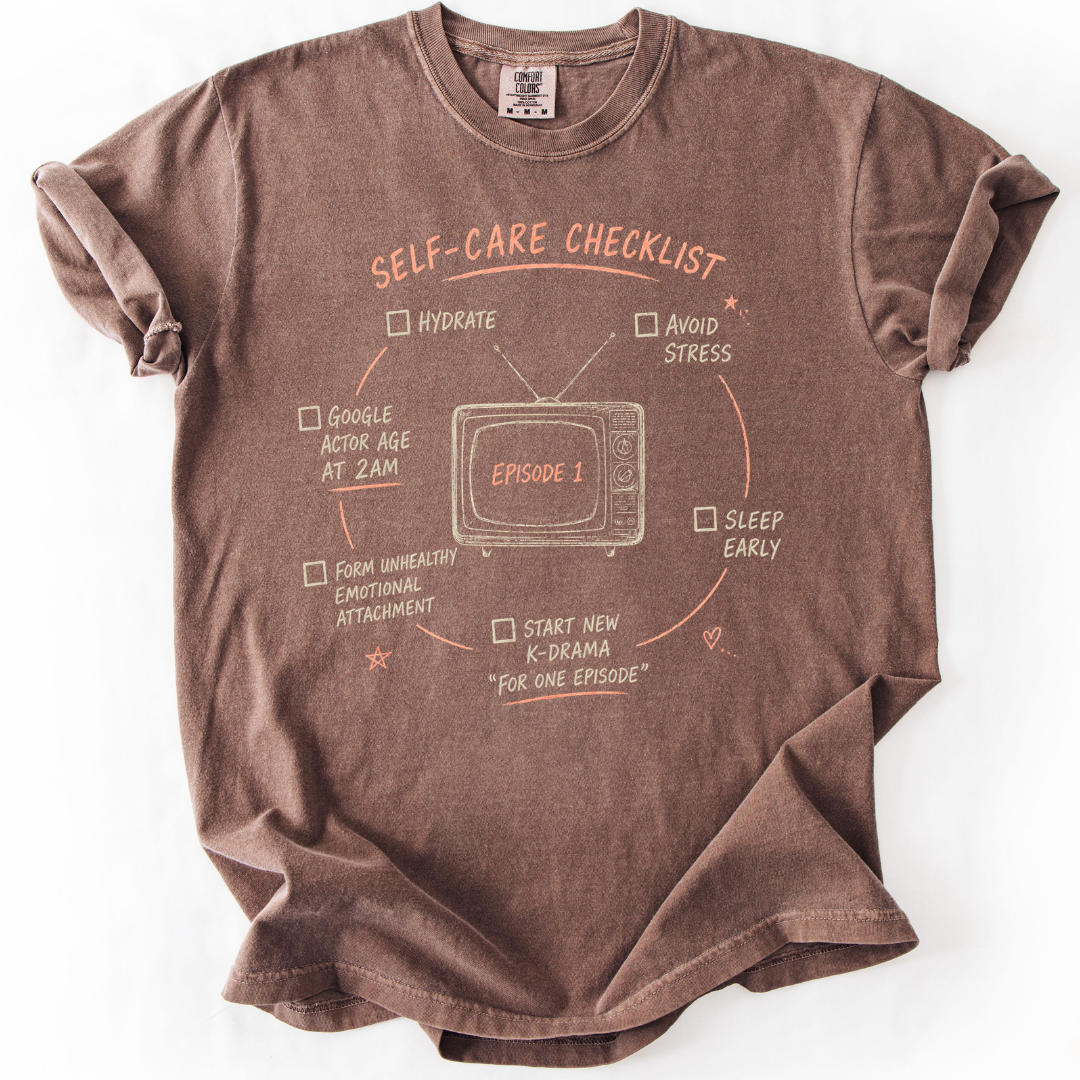 K-Drama Self-Care Checklist T-Shirt