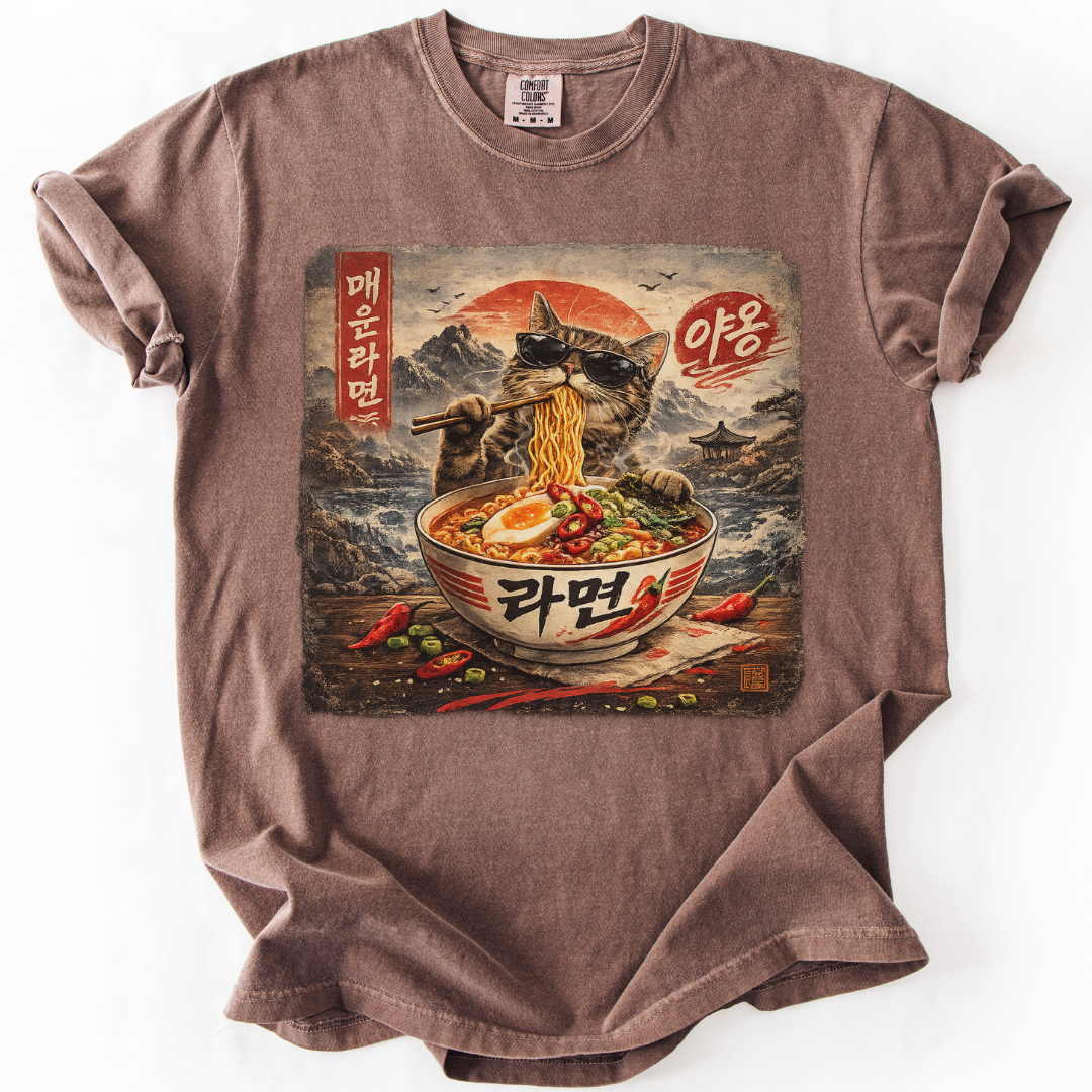 Spicy Ramyun Cat T-shirt
