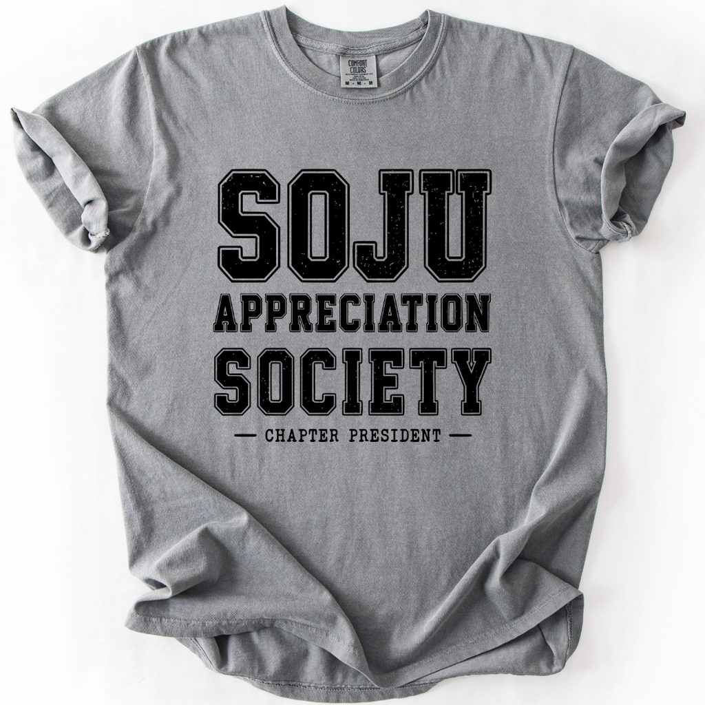 Soju Appreciation Society Chapter President T-shirt