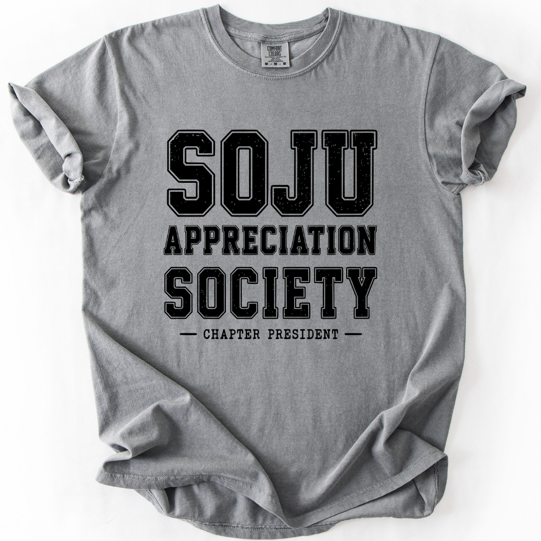 Soju Appreciation Society Chapter President T-shirt