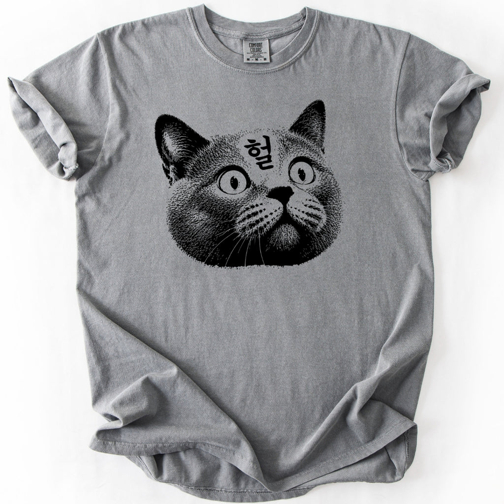 헐 (OMG) Korean Reaction Cat T-Shirt