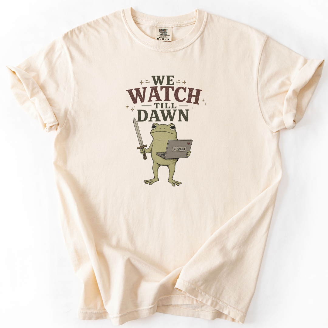 We Watch Till Dawn Frog K-Drama T-Shirt