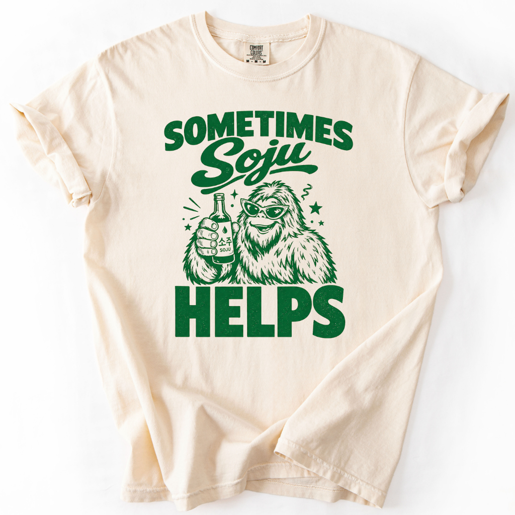 Sometimes Soju Helps (Bigfoot) T-shirt