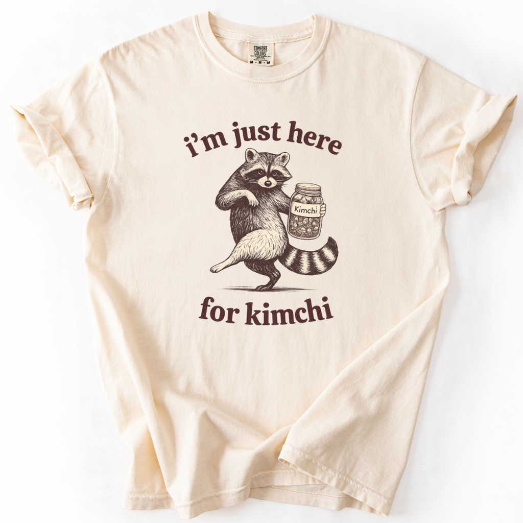 I'm Just Here For Kimchi (Raccoon) T-shirt