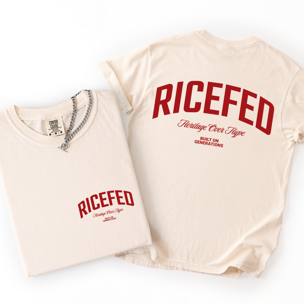 RICEFED Heritage Over Hype Back Print T-shirt