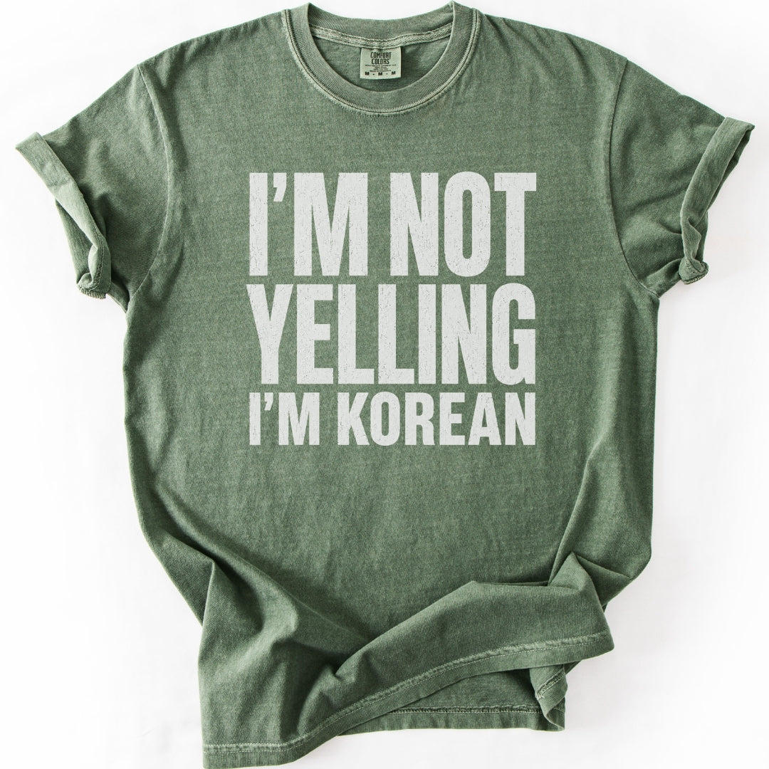 I'm Not Yelling I'm Korean | Funny K-Culture T-Shirt