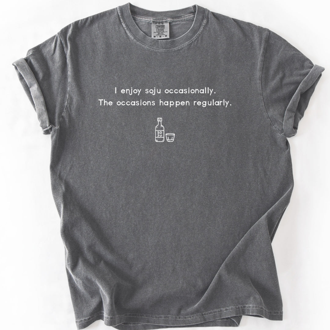 I Enjoy Soju Occasionally | Korean Soju T-Shirt