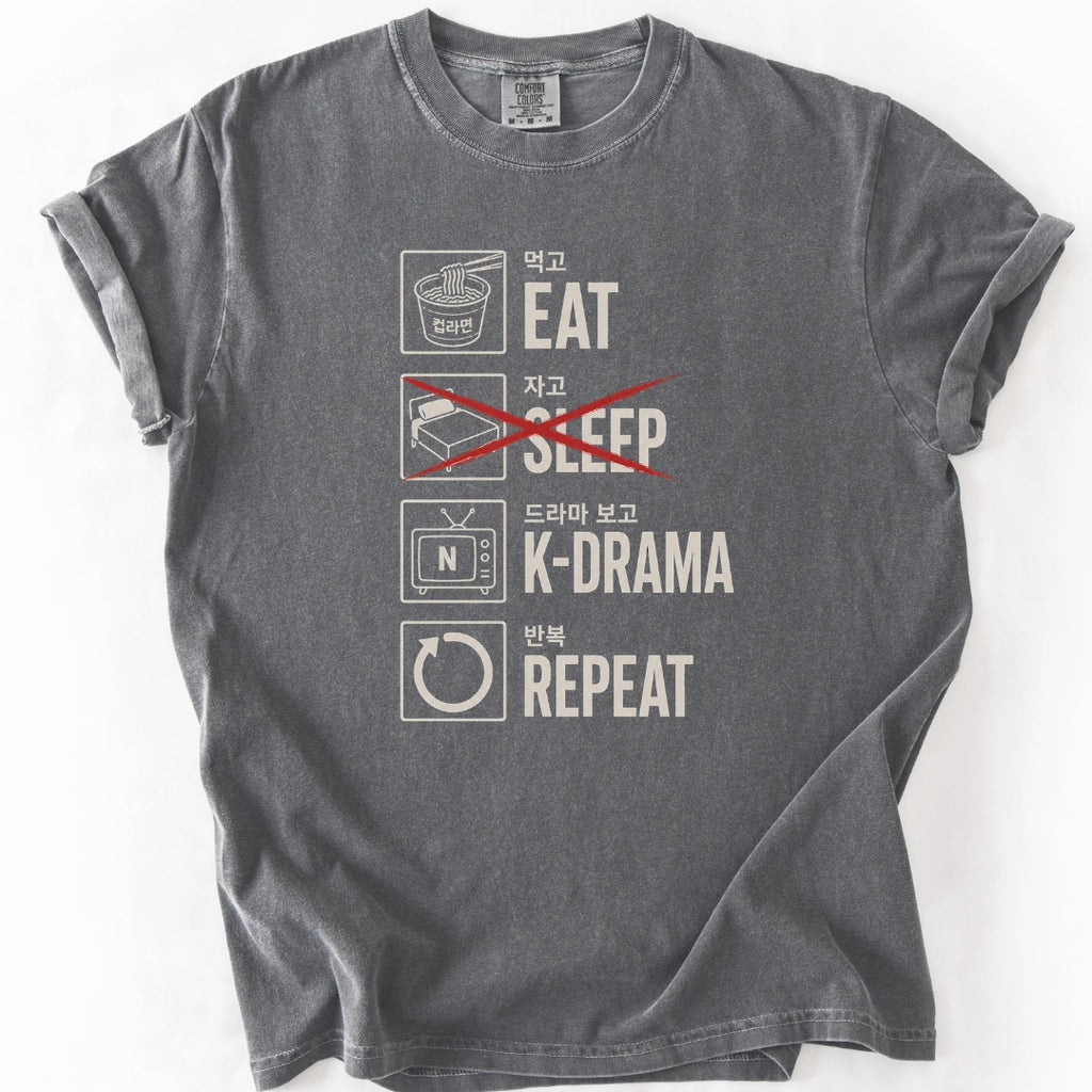 Eat Sleep K-Drama Repeat T-Shirt