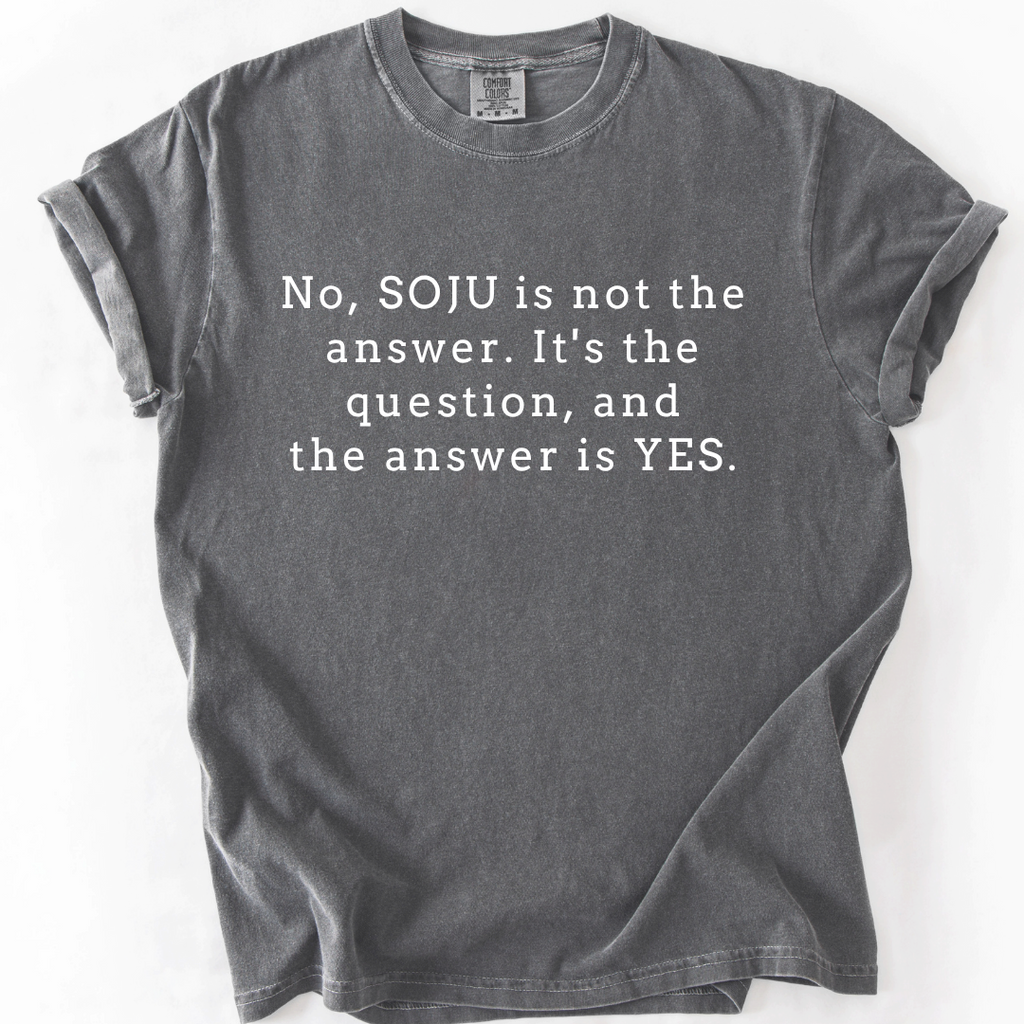 Soju Is the Question - Funny Soju T-Shirt