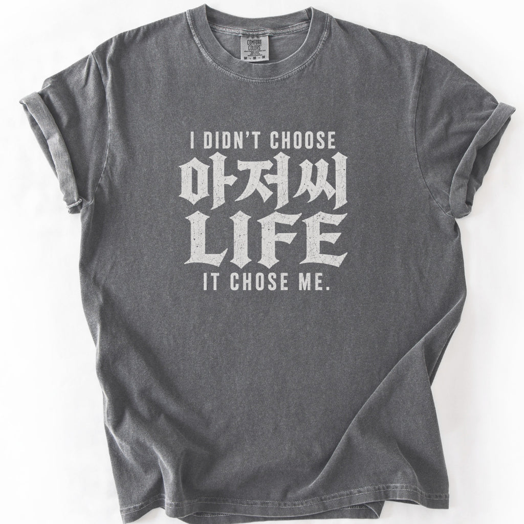 Ajussi Life Chose Me | Funny Korean T-Shirt
