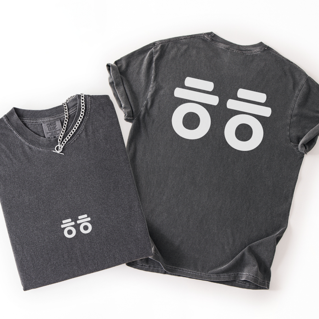 ㅎㅎ Korean Laugh Back Print T-shirt