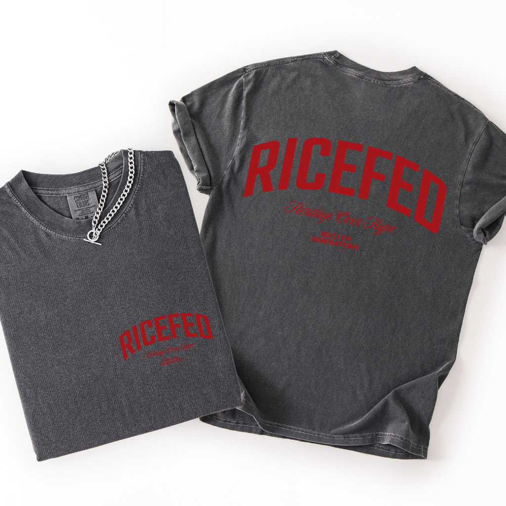 RICEFED Heritage Over Hype Back Print T-shirt