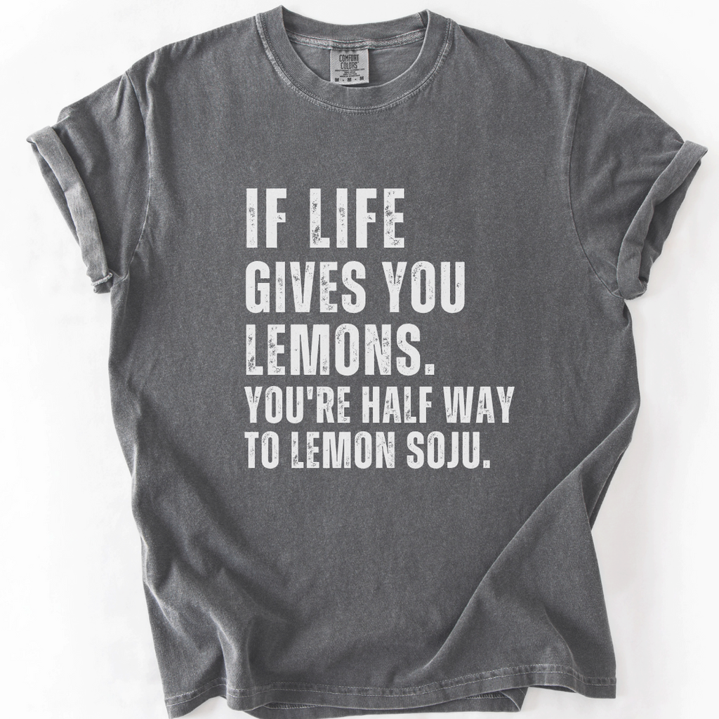 Half Way to Lemon Soju - Funny Soju T-Shirt