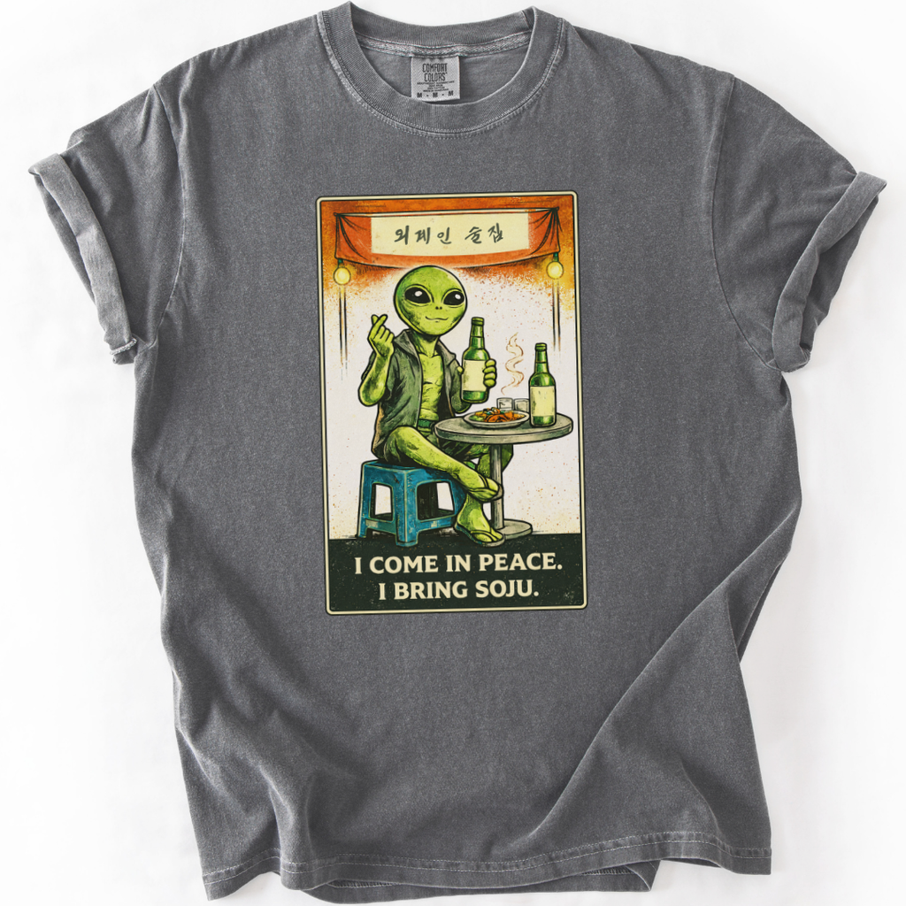 I Bring Soju Korean Alien T-Shirt