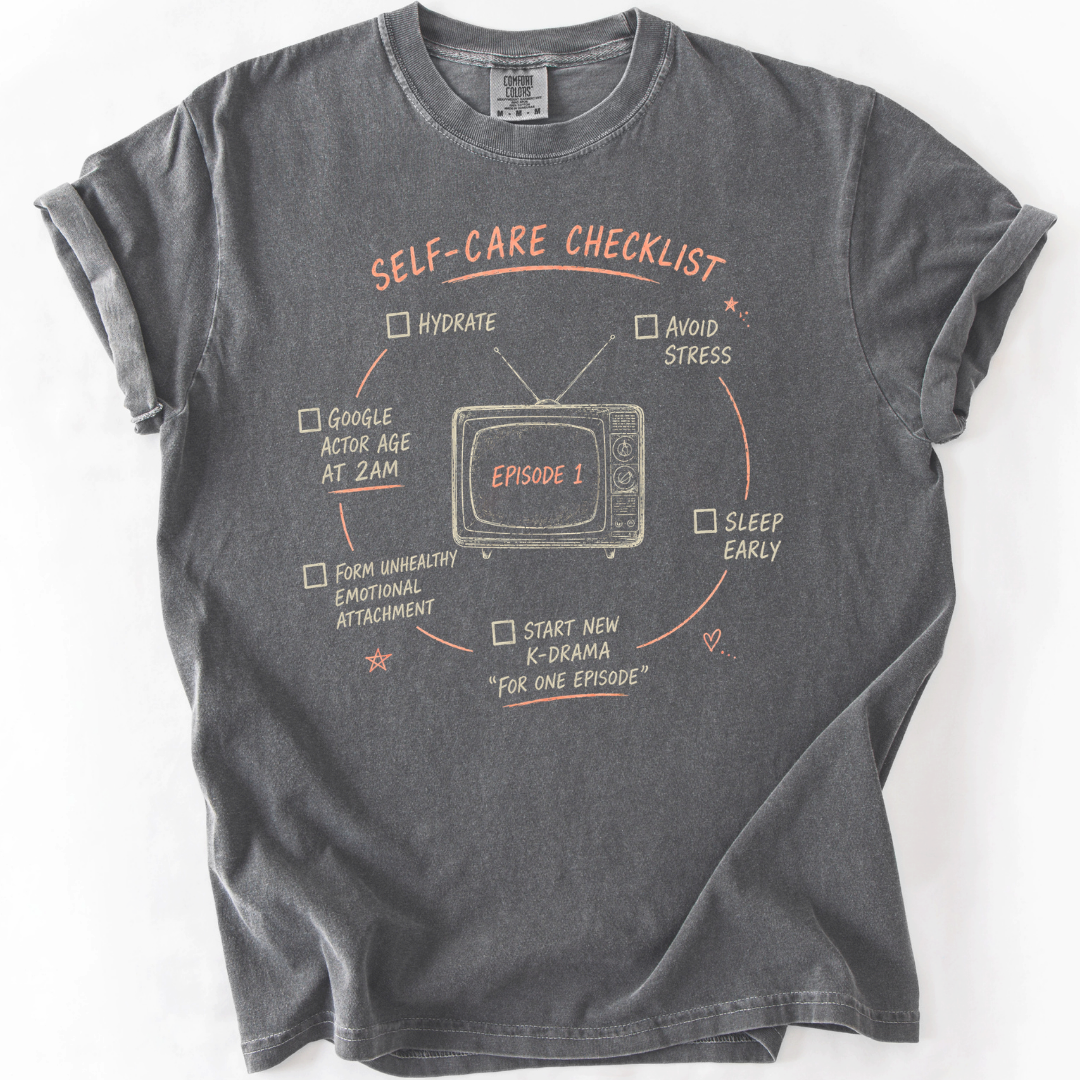 K-Drama Self-Care Checklist T-Shirt