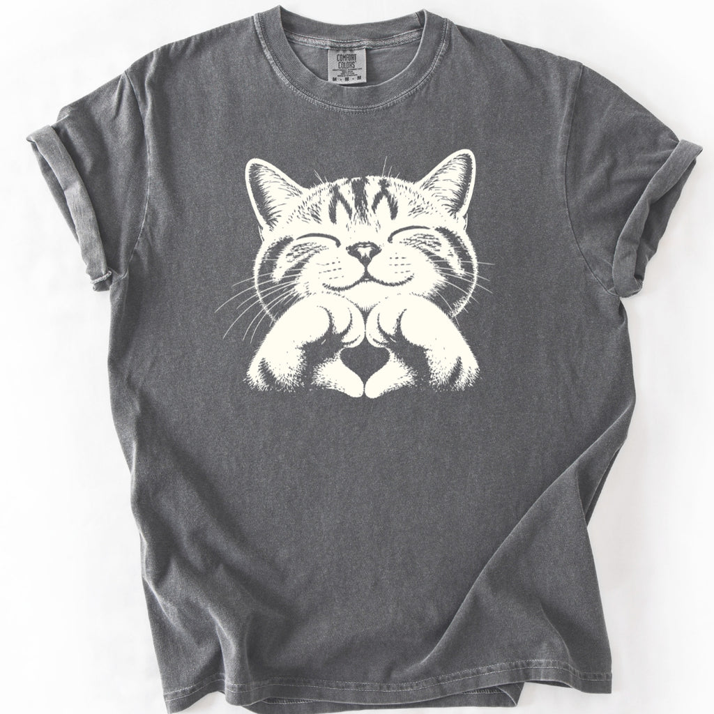 Heart Pose Cat T-Shirt