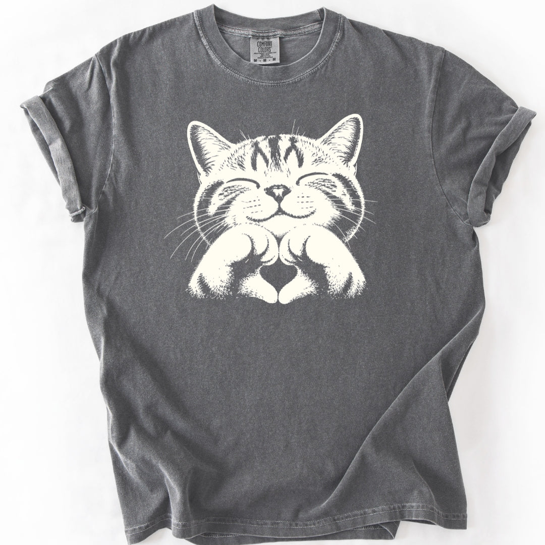 Heart Pose Cat T-Shirt