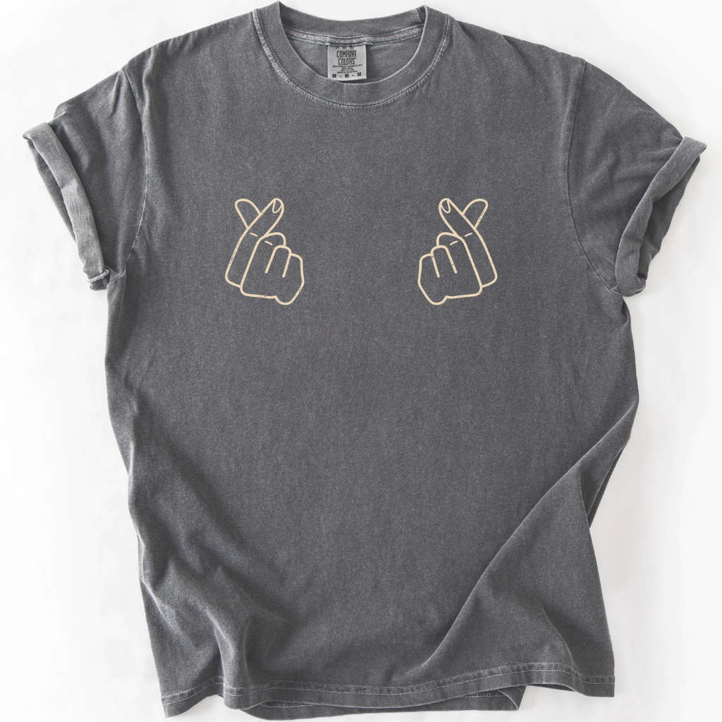 Korean Finger Heart T-Shirt T-Shirt