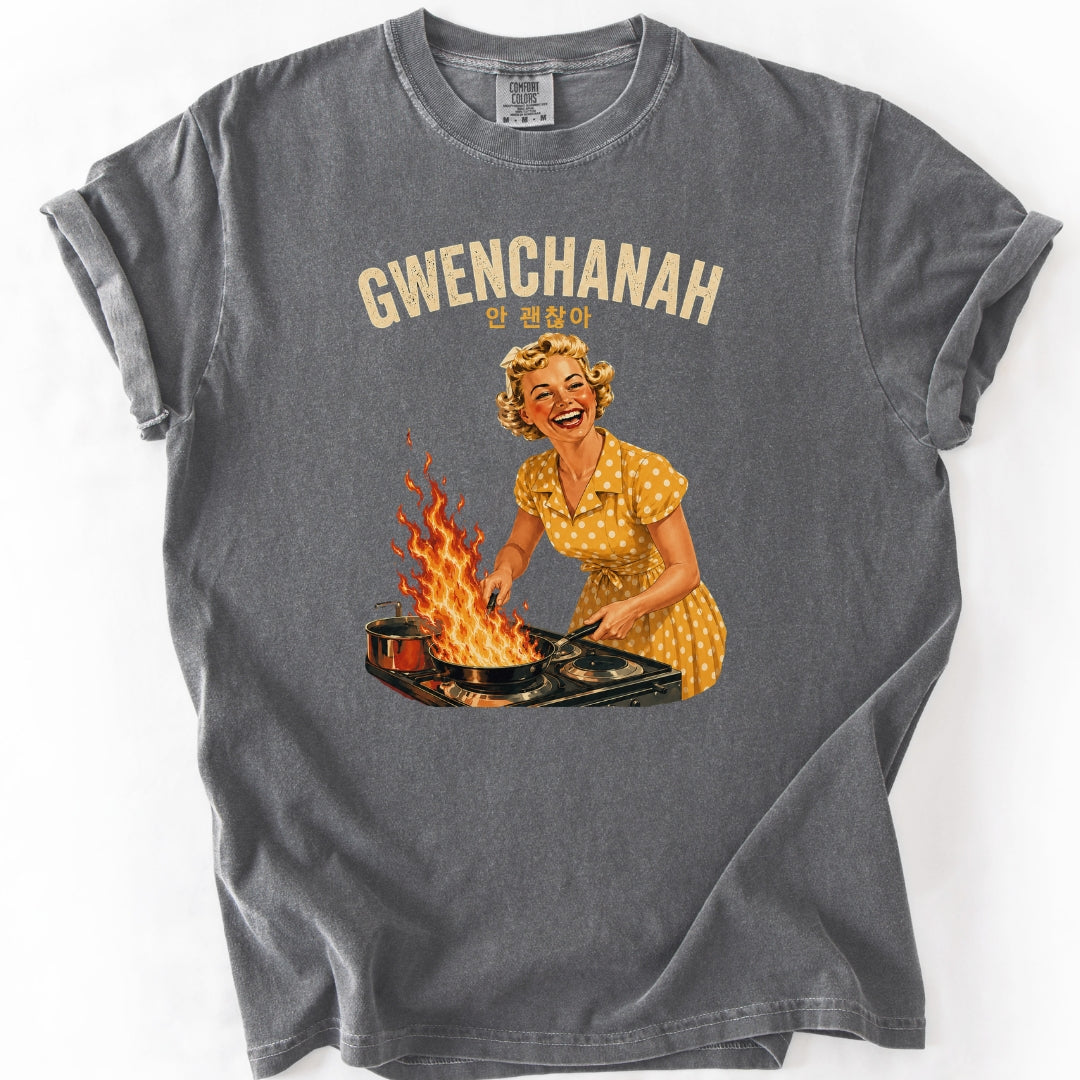 GWENCHANAH Retro Funny Korean T-Shirt